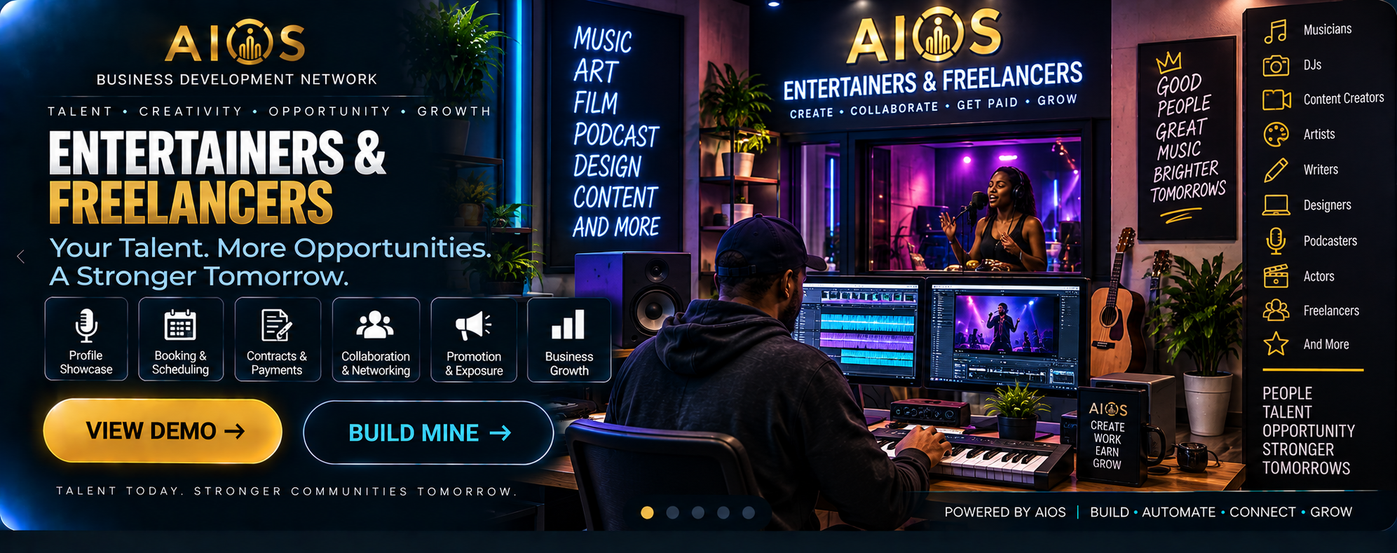 Entertainers & Freelancers business demonstration